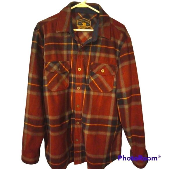 Freedom Foundry plaid fleece button down shirt shacket - Picture 1 of 12